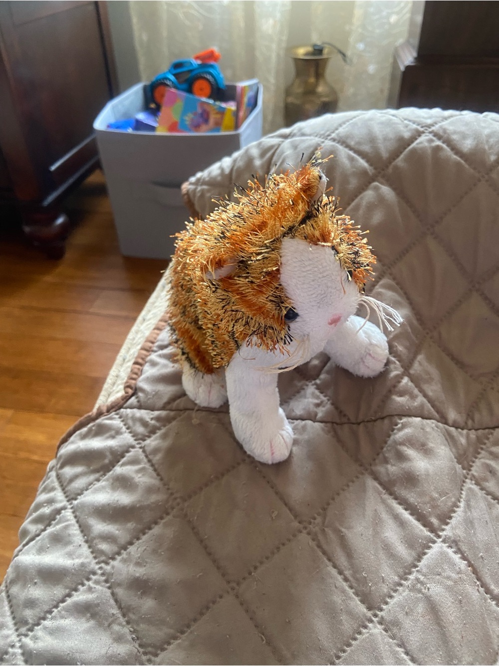 Ganz Lil’ Kinz Plush Cat with Orange Sparkle Stripes